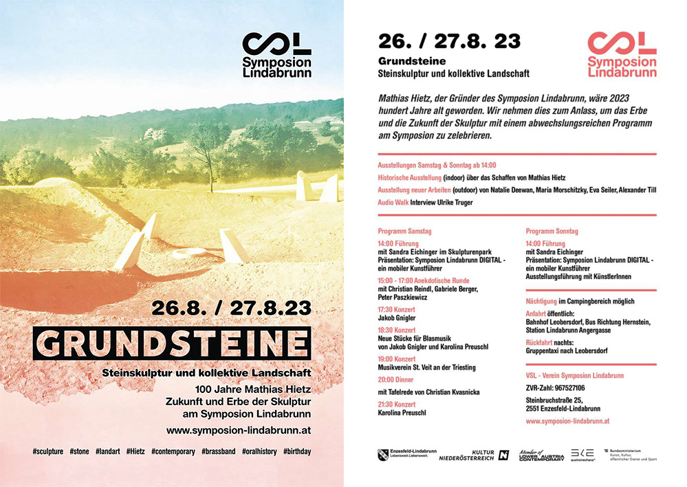 Grundsteine Flyer